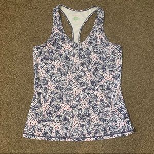 Lilly Pulitzer Luxletic Starfish Workout Tank XL